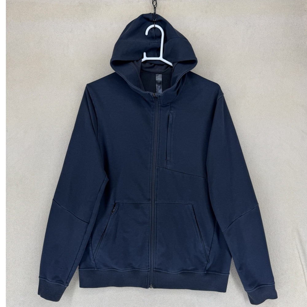 Lululemon Mens Size L‎ Full Zip City Hooded Jacket Black Athleisure Activewear